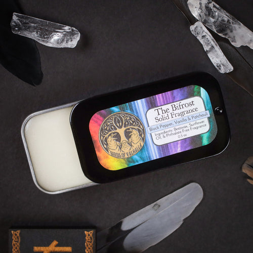 Signature Solid Fragrance Cologne/Perfume Slider Tin, Birds of Valhalla, Body Product, Birds of Valhalla