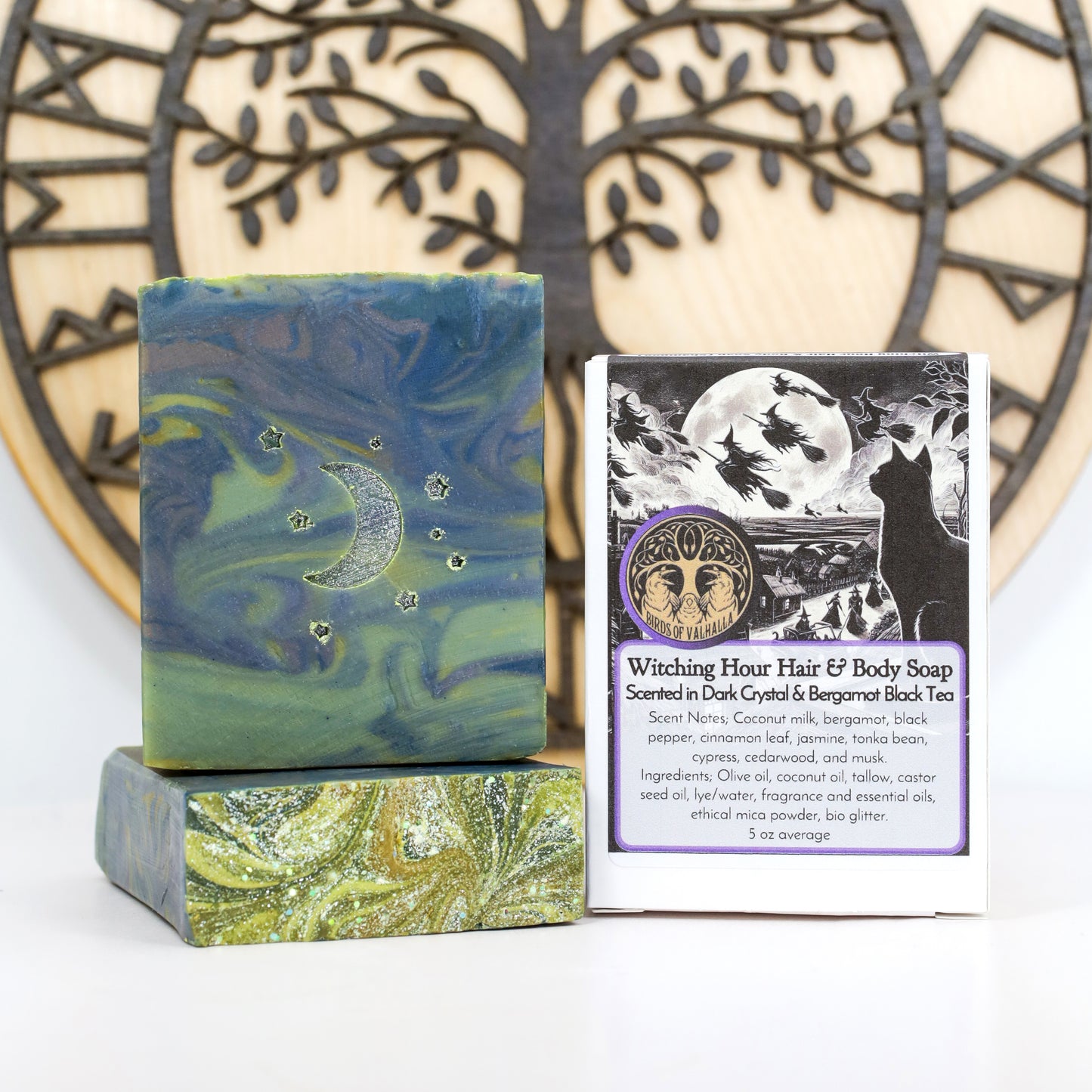 Witching Hour Solid Hair and Body Bars, Birds of Valhalla, Shampoo Bar, Birds of Valhalla