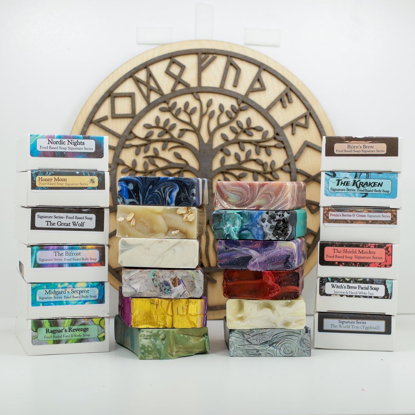 Soap For A Year - 8 or 12 Pack Full Bar Box, Birds of Valhalla, Variety Pack, Birds of Valhalla