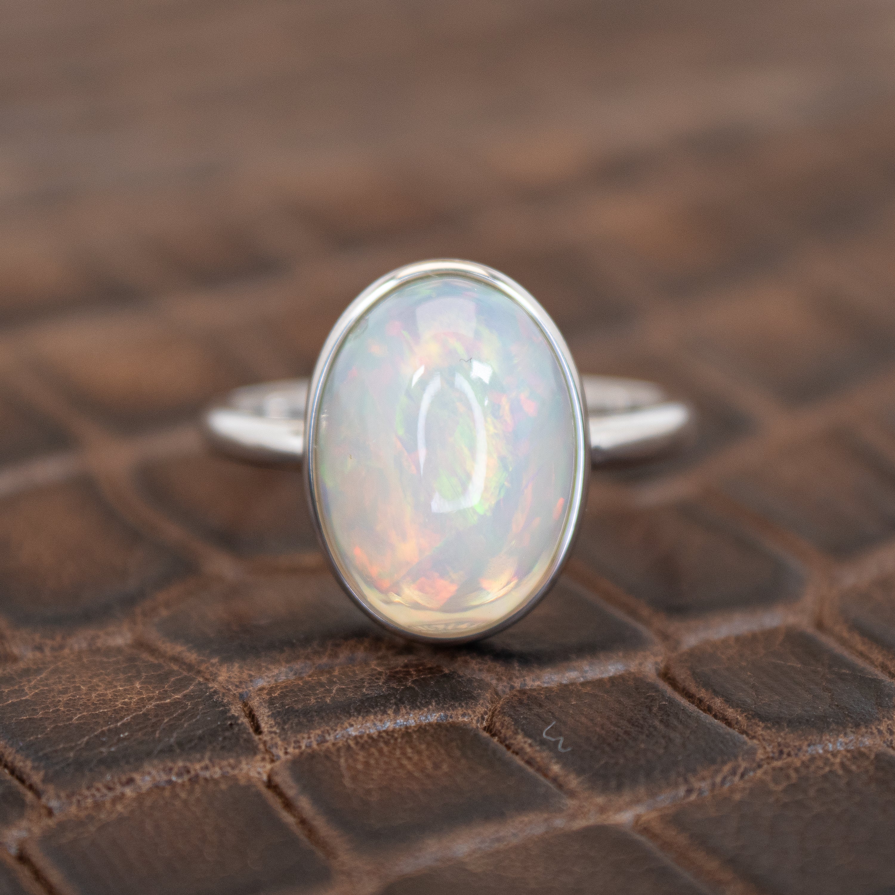 Ethiopian Opal Ring in Sterling