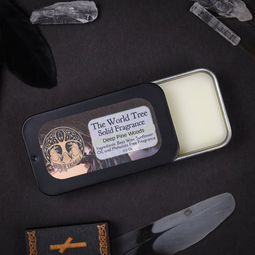 Signature Solid Fragrance Cologne/Perfume Slider Tin, Birds of Valhalla, Body Product, Birds of Valhalla