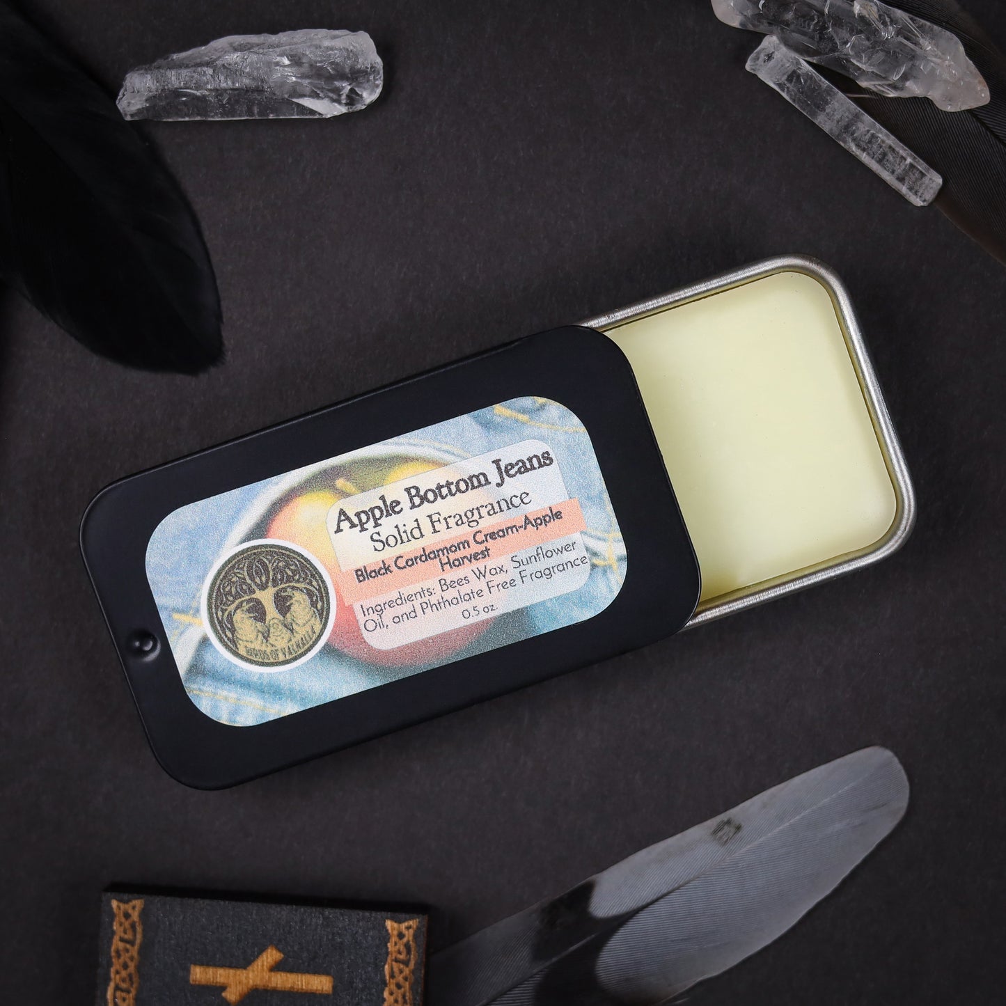 Solid Fragrance Cologne/Perfume Slider Tin, Birds of Valhalla, Body Product, Birds of Valhalla