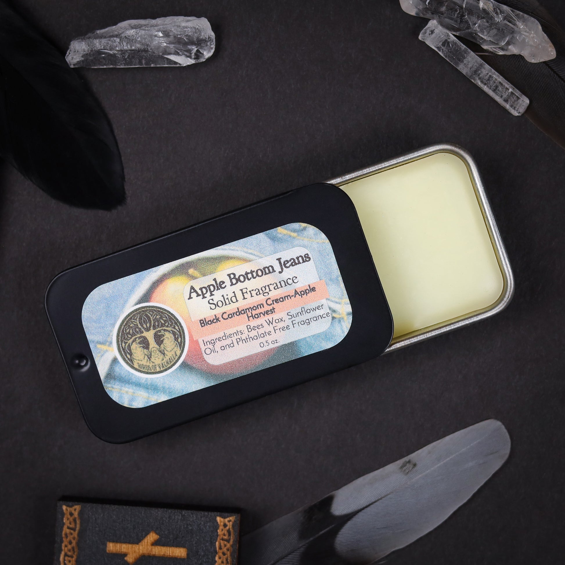Solid Fragrance Cologne/Perfume Slider Tin, Birds of Valhalla, Body Product, Birds of Valhalla