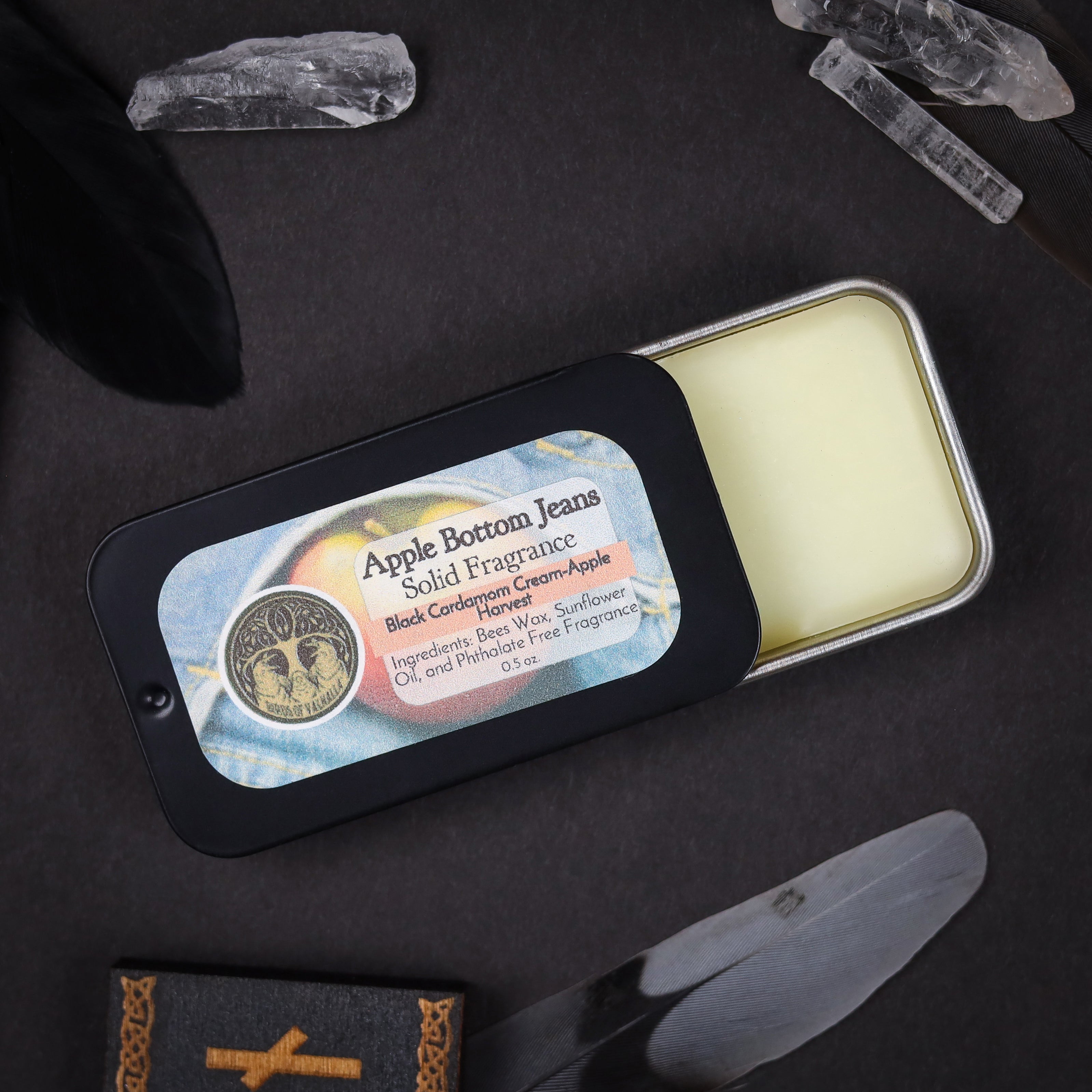 Signature Solid Fragrance Cologne/Perfume Slider Tin, Birds of Valhalla, Body Product, Birds of Valhalla