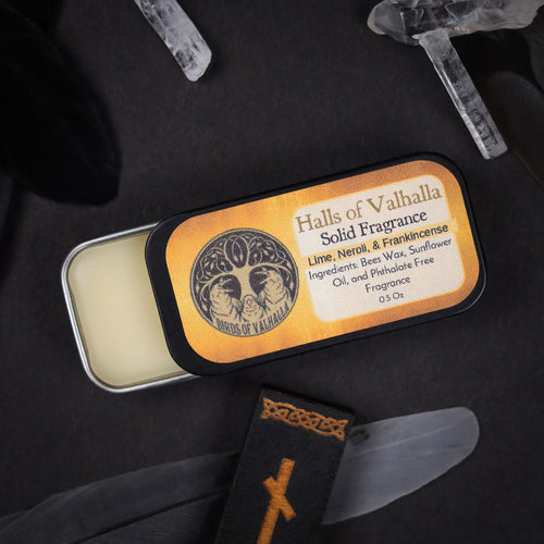 Signature Solid Fragrance Cologne/Perfume Slider Tin, Birds of Valhalla, Body Product, Birds of Valhalla