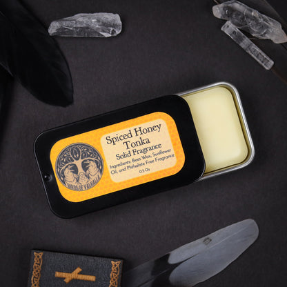 Solid Fragrance Cologne/Perfume Slider Tin, Birds of Valhalla, Body Product, Birds of Valhalla