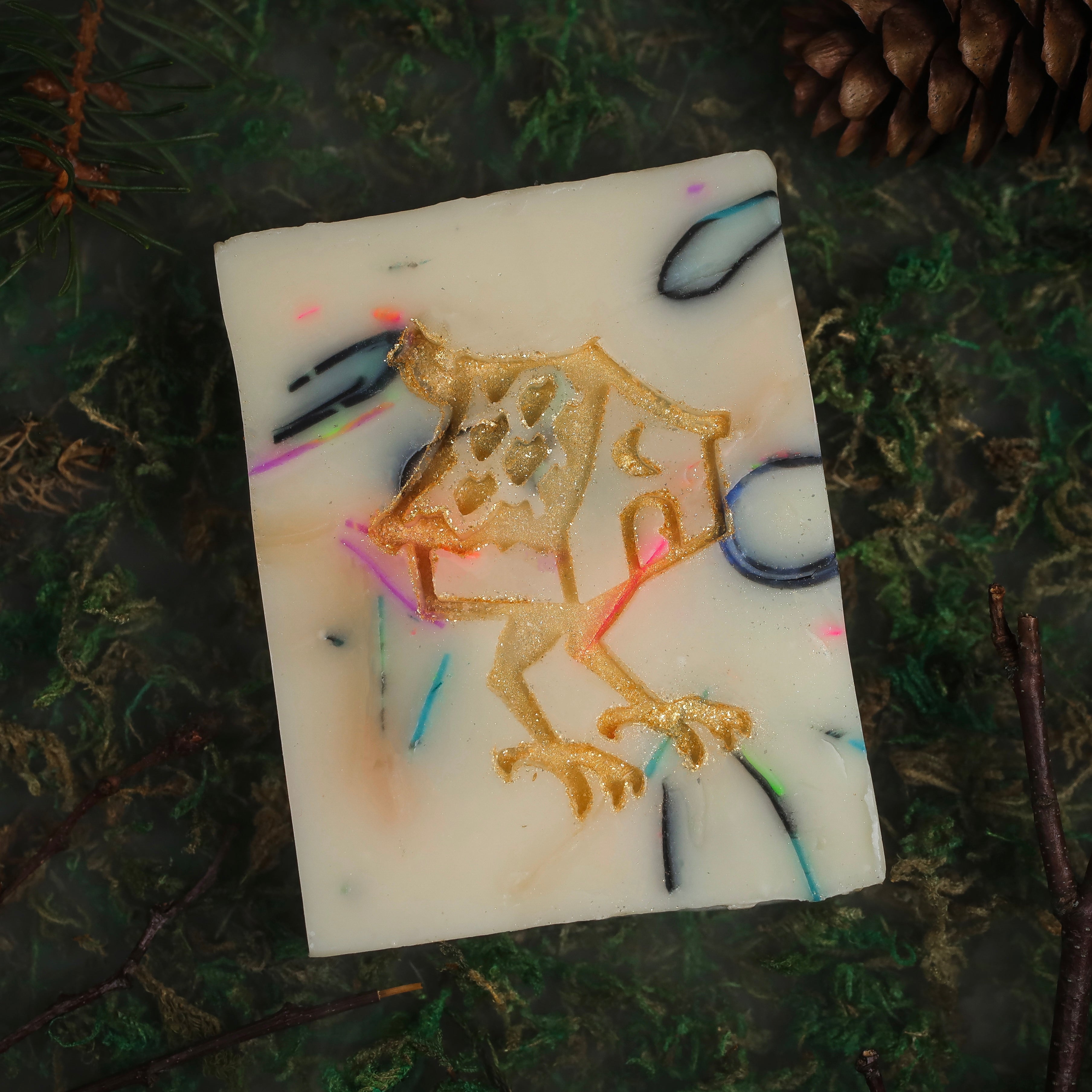 Baba Yaga - Spearmint, Basil, Rosemary, Peppermint, Old Books, Devil's Door (Patchouli, Black Pepper, and Vanilla), and Rose Soap