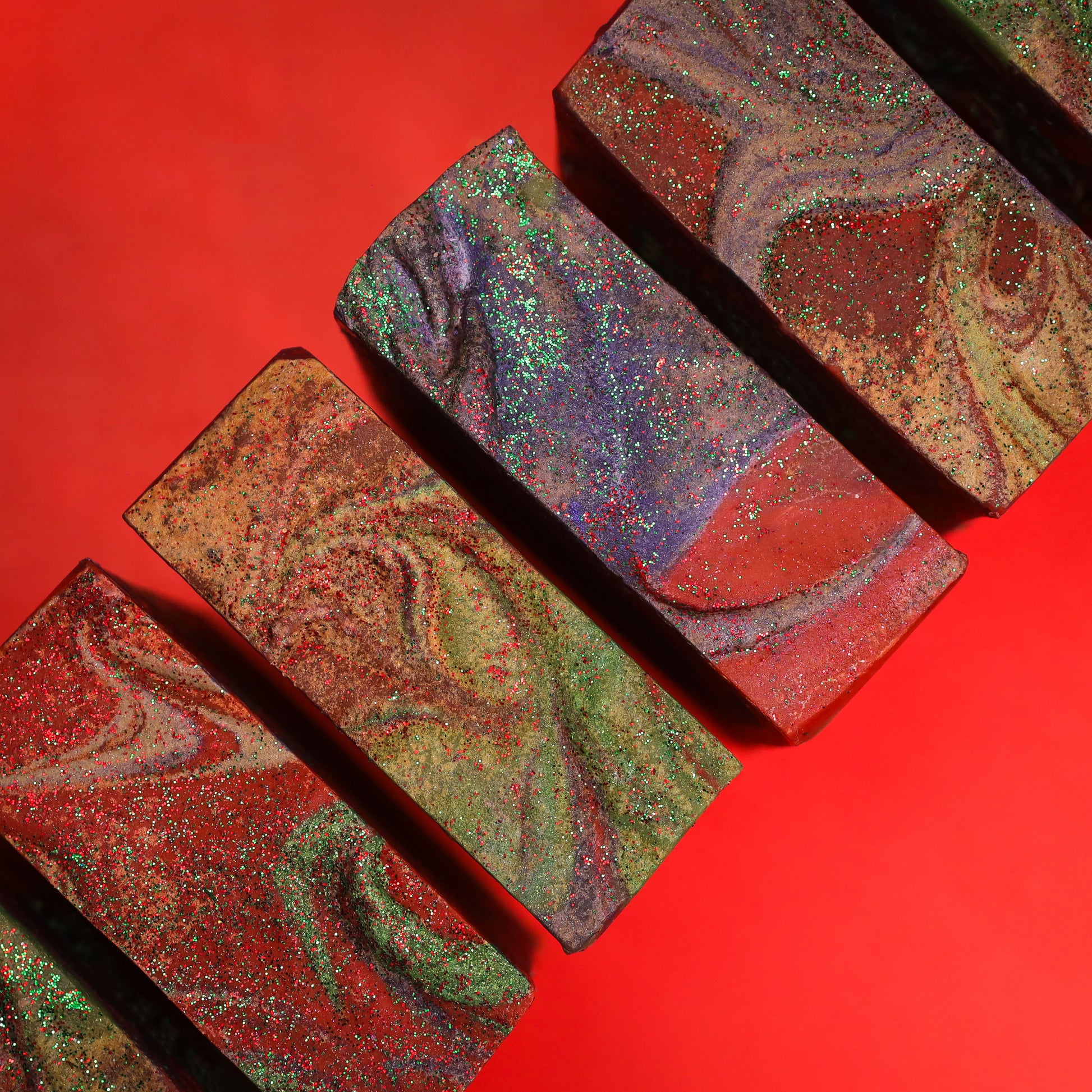 Santa's Sack Soap- Cranberry Apple Marmalade with a Touch of Pine, Birds of Valhalla, Bar Soap, Birds of Valhalla