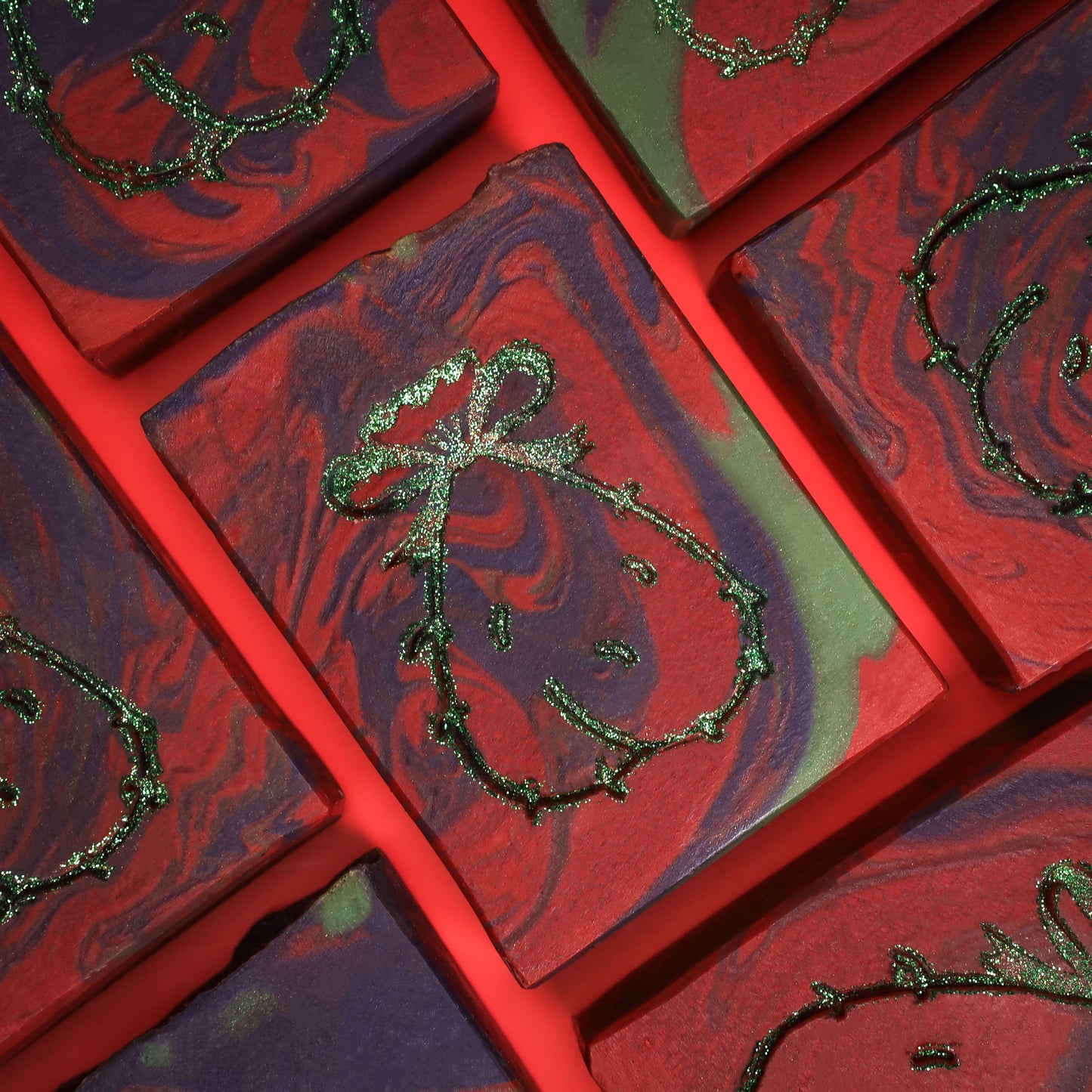 Santa's Sack Soap- Cranberry Apple Marmalade with a Touch of Pine, Birds of Valhalla, Bar Soap, Birds of Valhalla