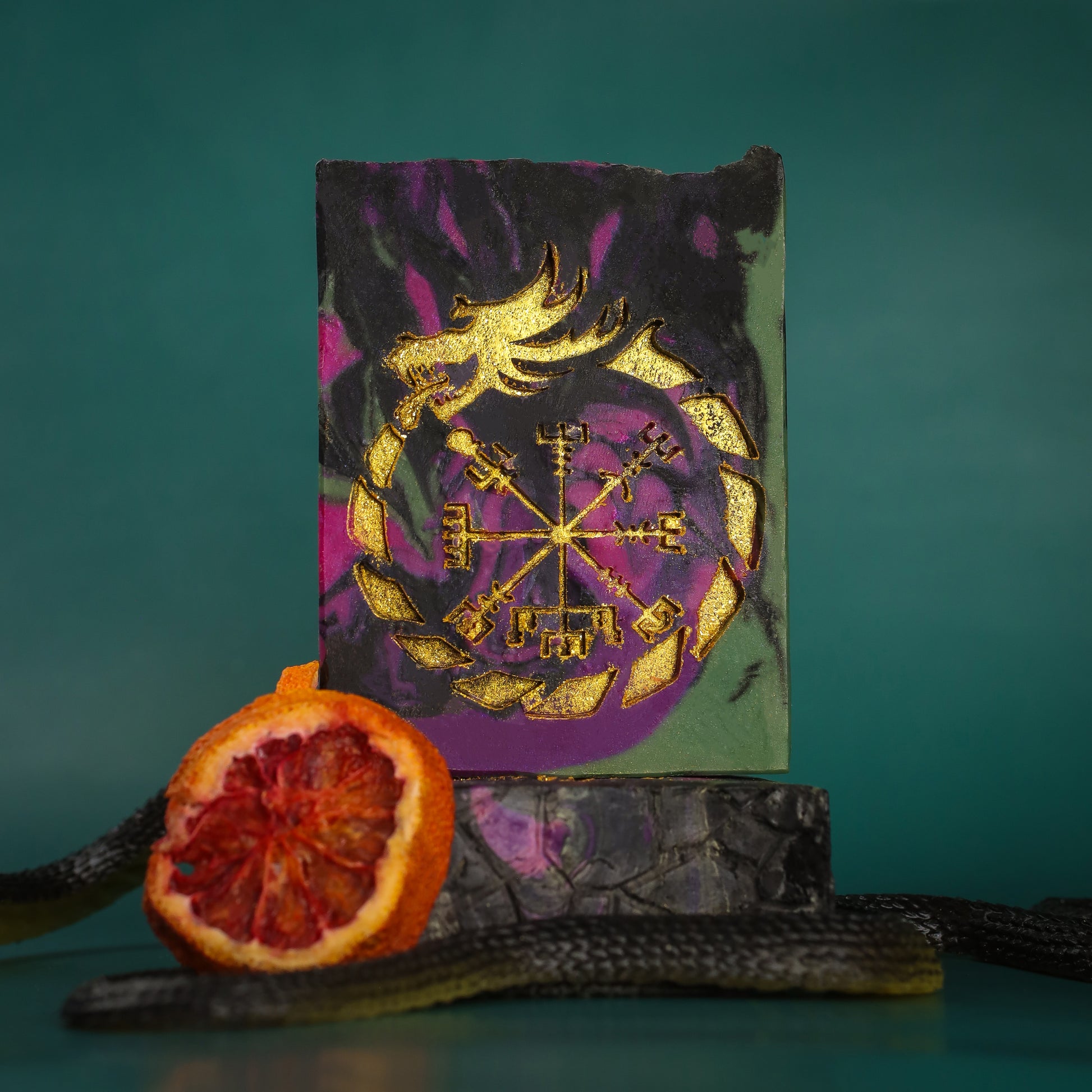 Midgard's Serpent - Nag Champa and Blood Orange Signature Soap, Birds of Valhalla, Signature Soap, Birds of Valhalla