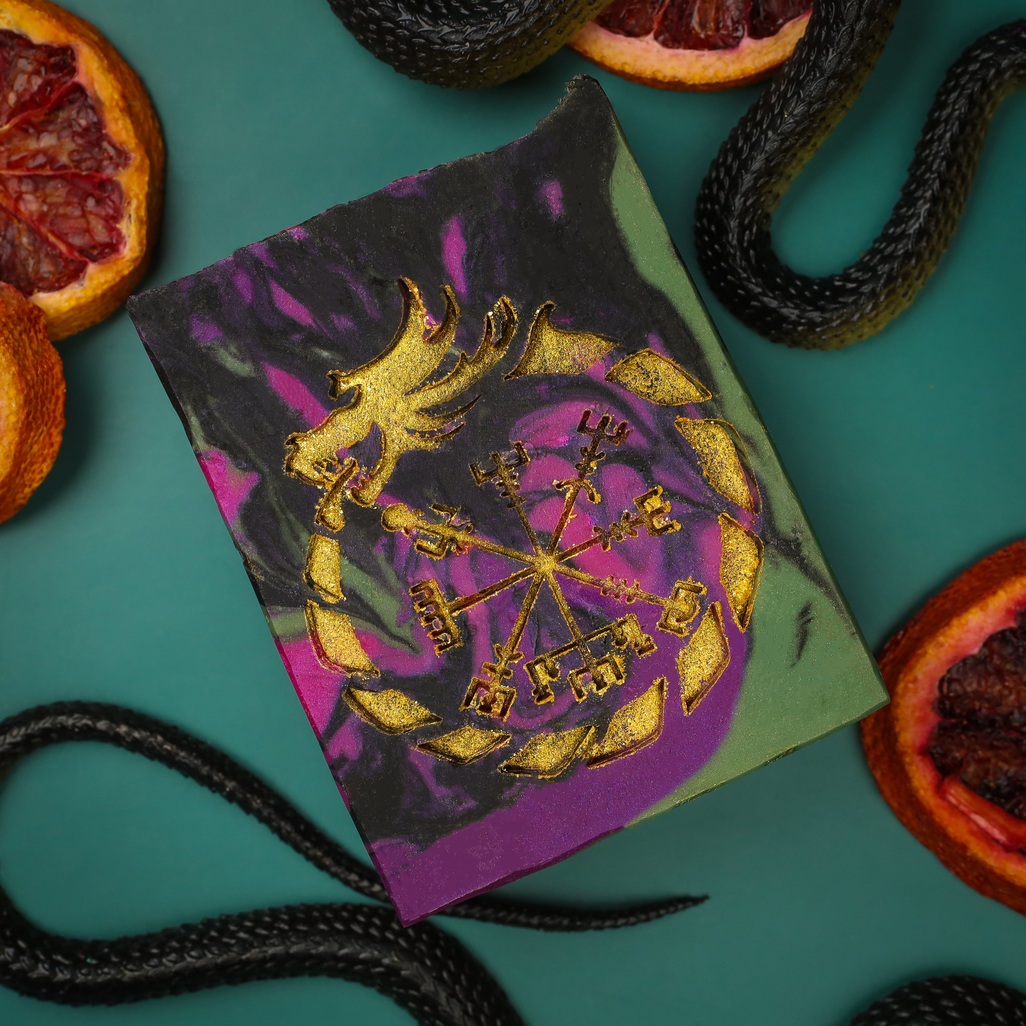 Midgard's Serpent - Nag Champa & Blood Orange Signature Soap, Birds of Valhalla, Signature Soap, Birds of Valhalla
