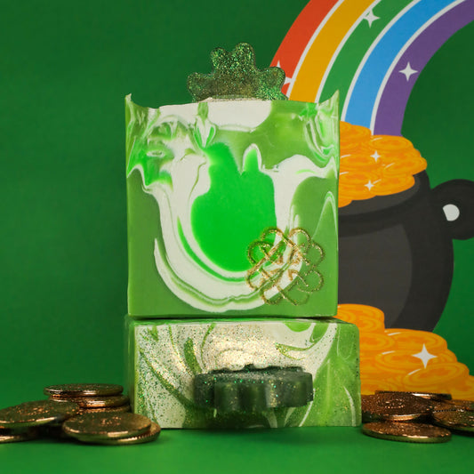 St. Patrick's Day Soap- Kentucky Bourbon, Oakmoss, Amber, and Lime, Birds of Valhalla, Bar Soap, Birds of Valhalla