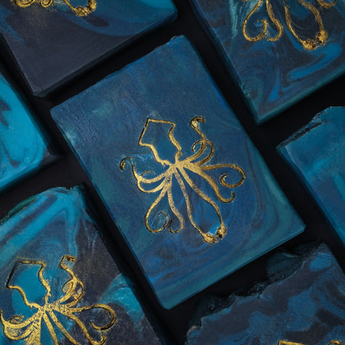The Kraken - Bergamot, Suede, & Sea Signature Soap, Birds of Valhalla, Signature Soap, Birds of Valhalla