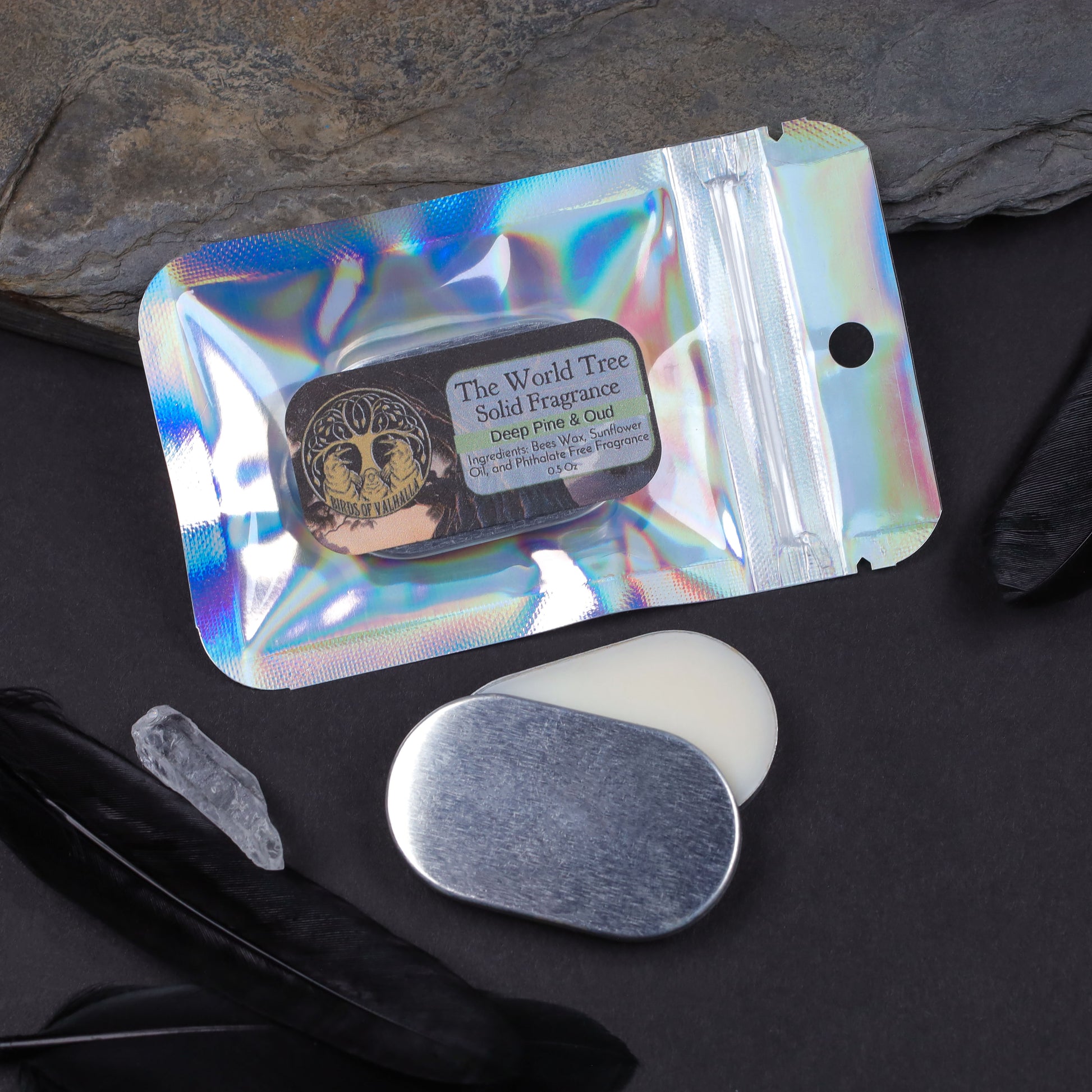 Refillable Solid Scent Compact, Birds of Valhalla, , Birds of Valhalla