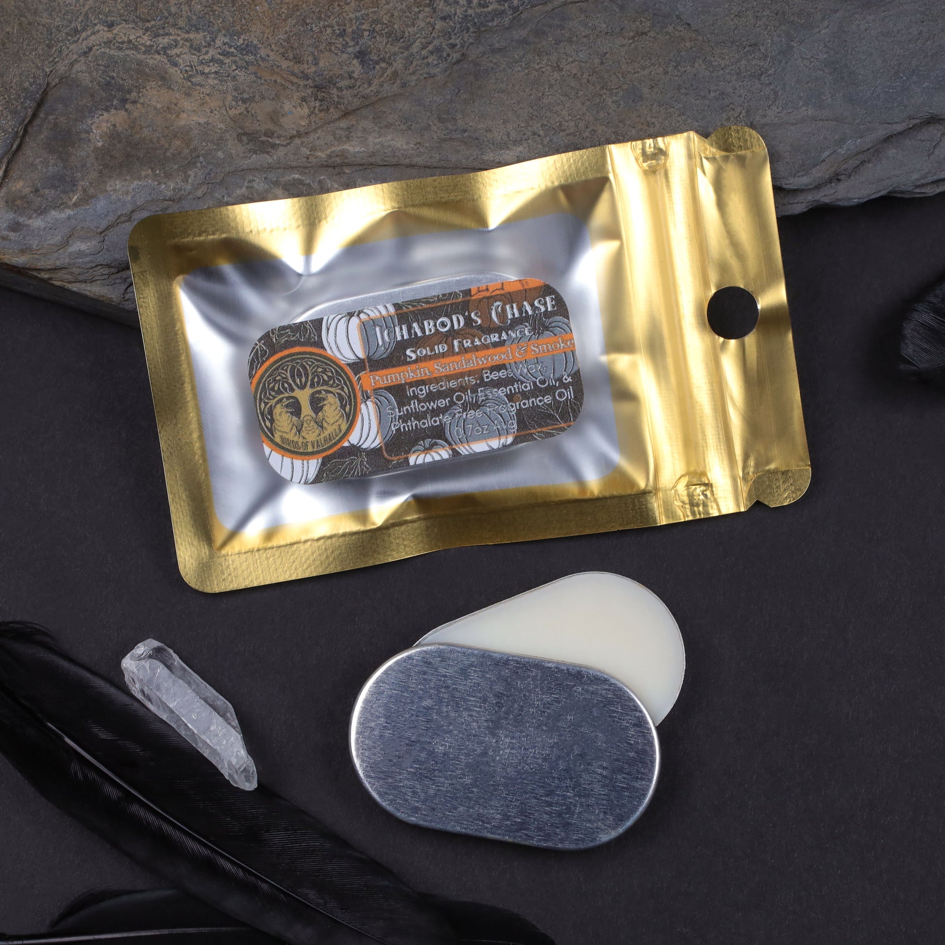 Refillable Solid Scent Compact, Birds of Valhalla, , Birds of Valhalla