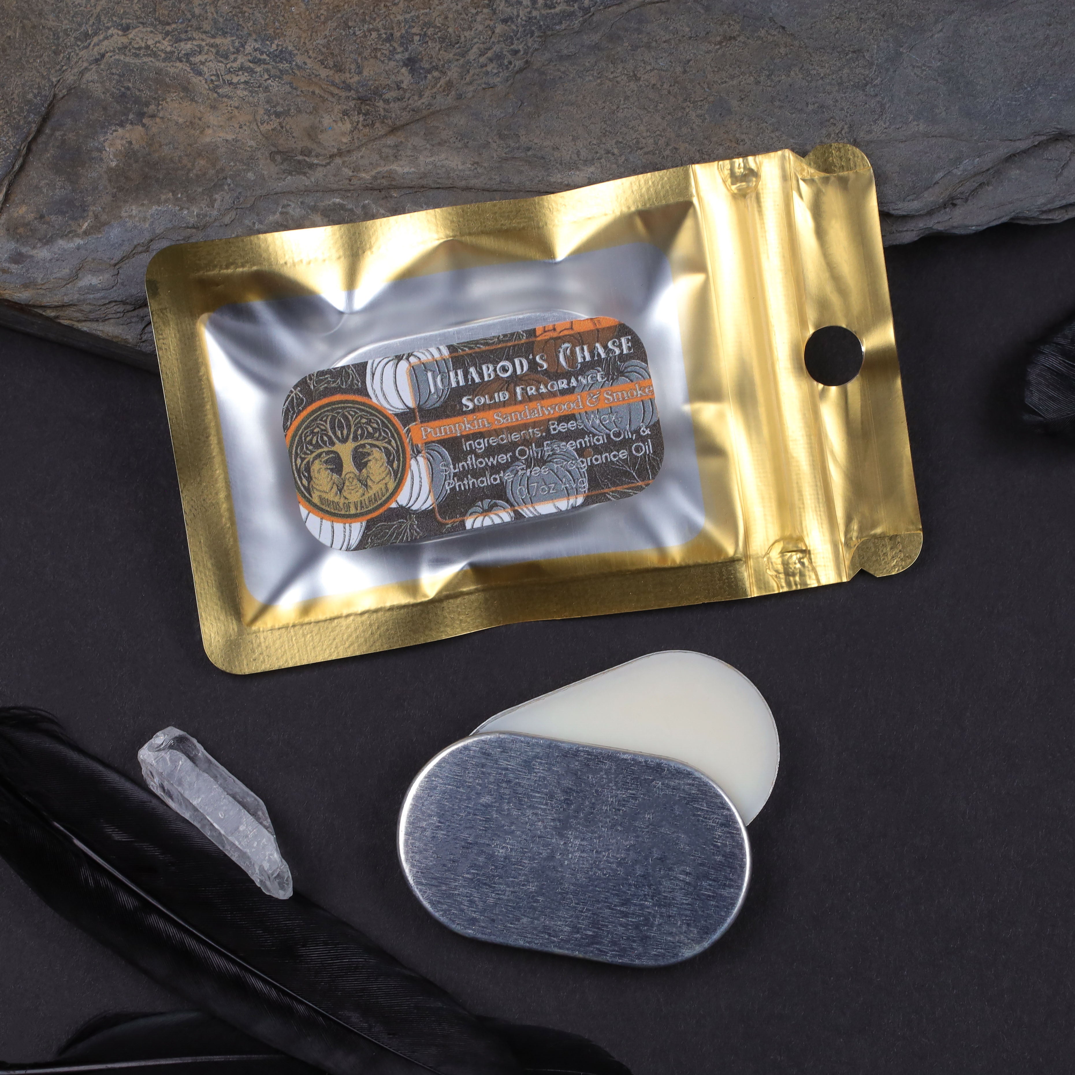 Refillable Solid Scent Compact, Birds of Valhalla, , Birds of Valhalla