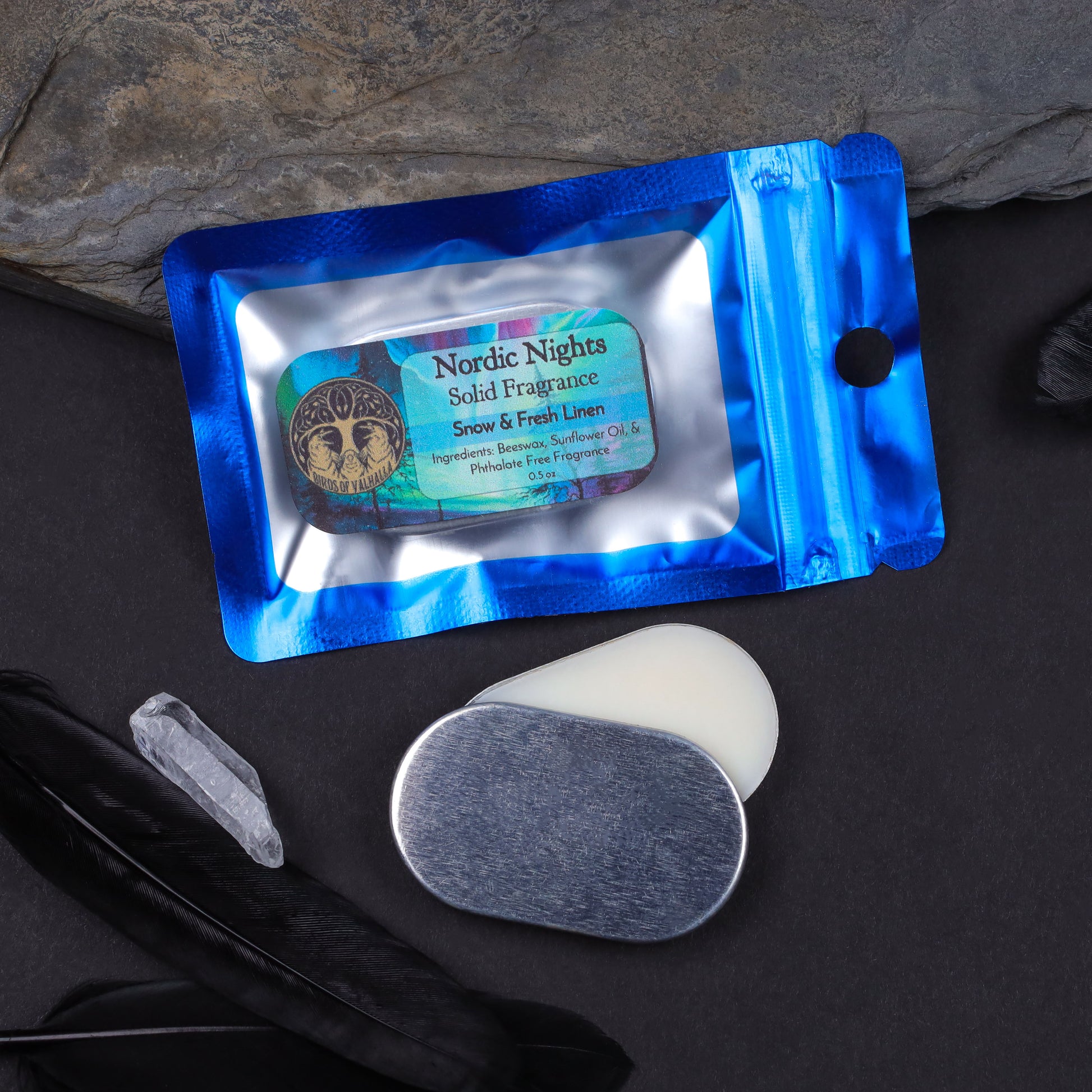 Refillable Solid Scent Compact, Birds of Valhalla, , Birds of Valhalla