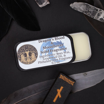 Solid Fragrance Cologne/Perfume Slider Tin, Birds of Valhalla, Body Product, Birds of Valhalla