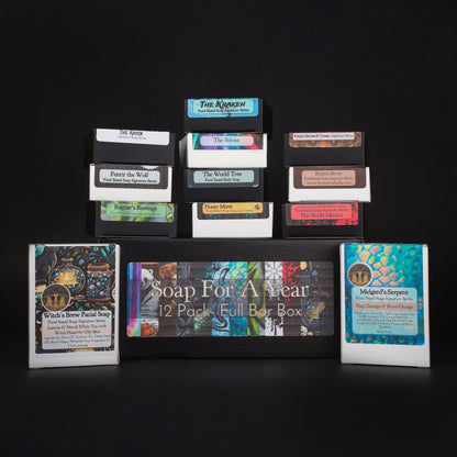 Soap For A Year - 8 or 12 Pack Full Bar Box, Birds of Valhalla, Variety Pack, Birds of Valhalla