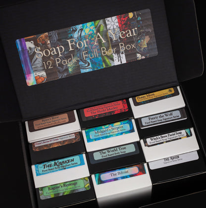 Soap For A Year - 8 or 12 Pack Full Bar Box, Birds of Valhalla, Variety Pack, Birds of Valhalla