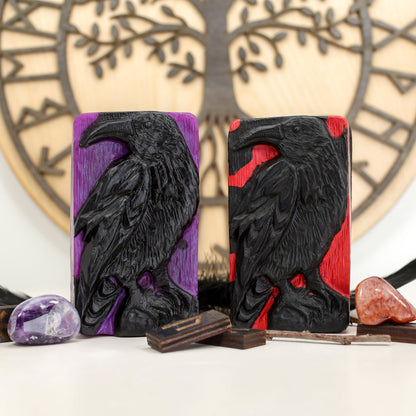 Hidden Stone Raven Hand Soap, Birds of Valhalla, Shaped Soap, Birds of Valhalla