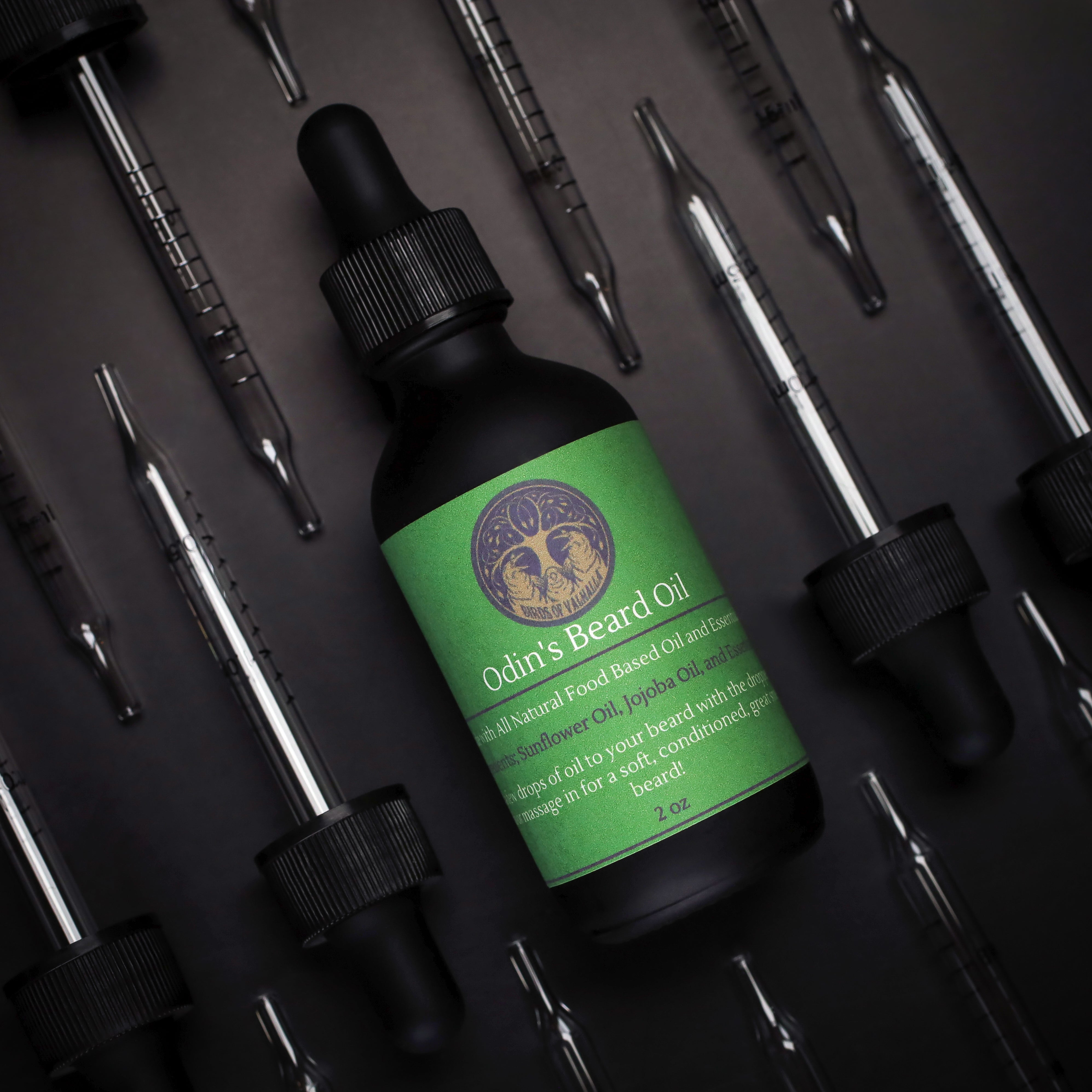 Odin’s Hair and Beard Oil, All Natural Ingredients, Birds of Valhalla, Limited, Birds of Valhalla