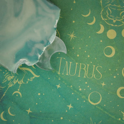 Norsestrology : Taurus-Sif Soap with Crystal Quartz Moon, Birds of Valhalla, Astrology Soap, Birds of Valhalla