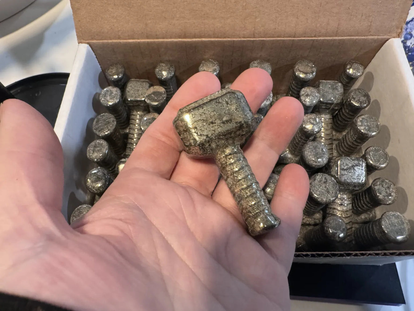 Heavy Metal Pyrite Thor's Hammer Mjolnir - All - Birds of Valhalla