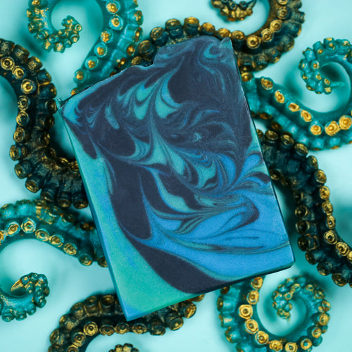 The Kraken - Bergamot, Suede, & Sea Signature Soap, Birds of Valhalla, Signature Soap, Birds of Valhalla