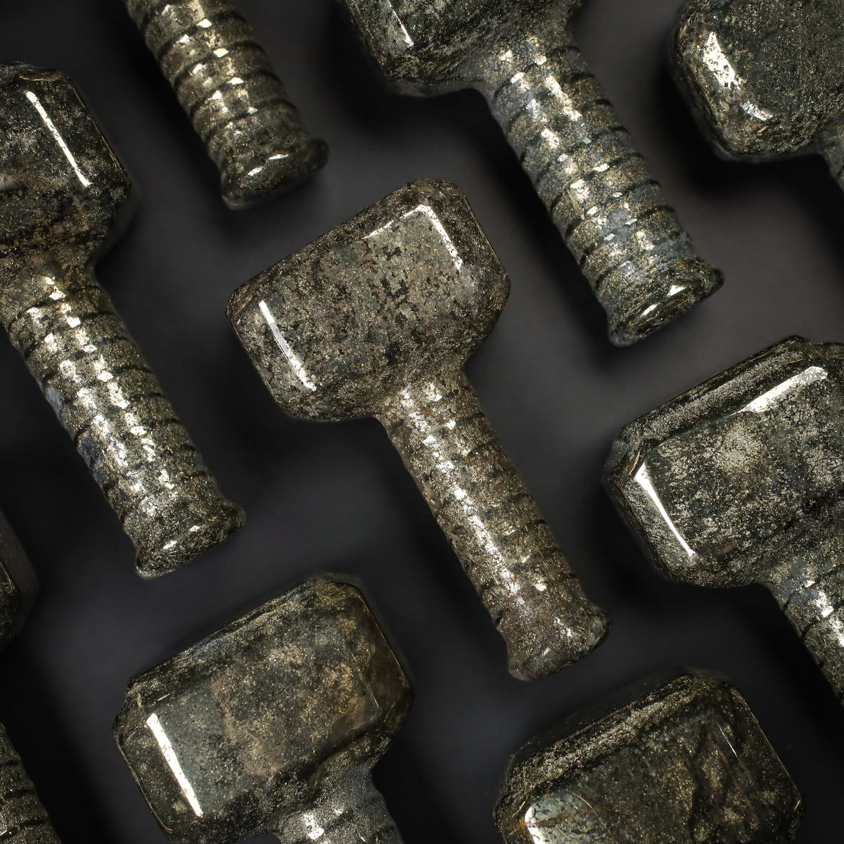 Heavy Metal Pyrite Thor's Hammer Mjolnir, Birds of Valhalla, , Birds of Valhalla