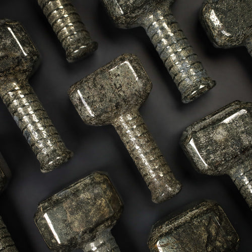 Heavy Metal Pyrite Thor's Hammer Mjolnir, Birds of Valhalla, , Birds of Valhalla