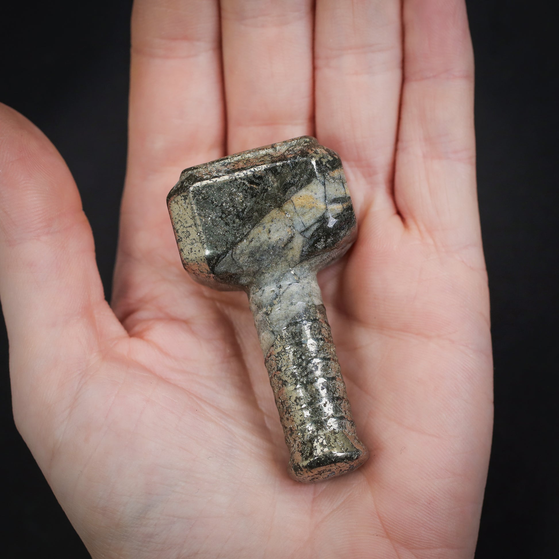 Heavy Metal Pyrite Thor's Hammer Mjolnir, Birds of Valhalla, , Birds of Valhalla