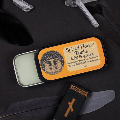 Solid Fragrance Cologne/Perfume Slider Tin, Birds of Valhalla, Body Product, Birds of Valhalla