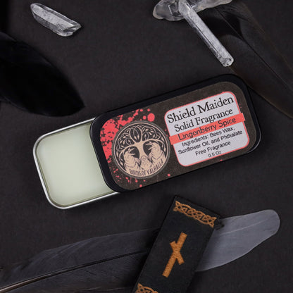 Solid Fragrance Cologne/Perfume Slider Tin, Birds of Valhalla, Body Product, Birds of Valhalla