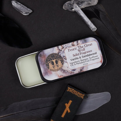 Solid Fragrance Cologne/Perfume Slider Tin, Birds of Valhalla, Body Product, Birds of Valhalla