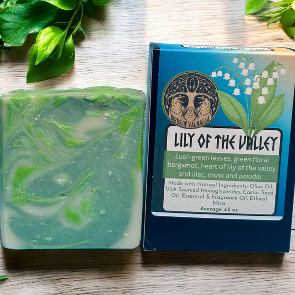 Lily of the Valley - May Florals Collection, Birds of Valhalla, Bar Soap, Birds of Valhalla