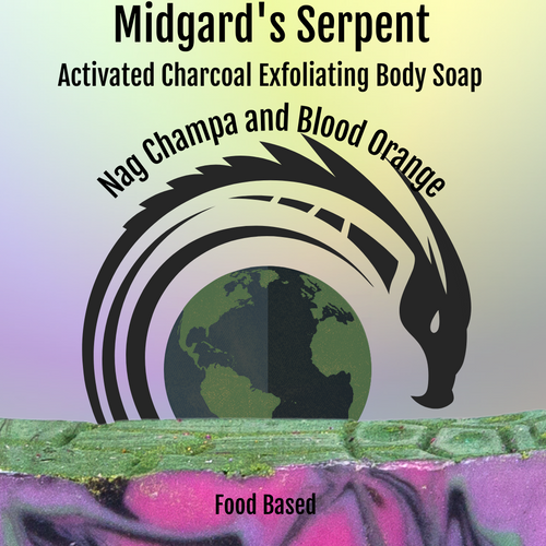 Midgard's Serpent - Nag Champa & Blood Orange Signature Soap, Birds of Valhalla, Signature Soap, Birds of Valhalla