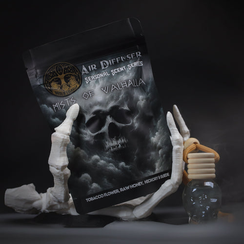 Limited & Seasonal Glass Skull Car Air Freshener Diffusers, Birds of Valhalla, Seasonal, Birds of Valhalla