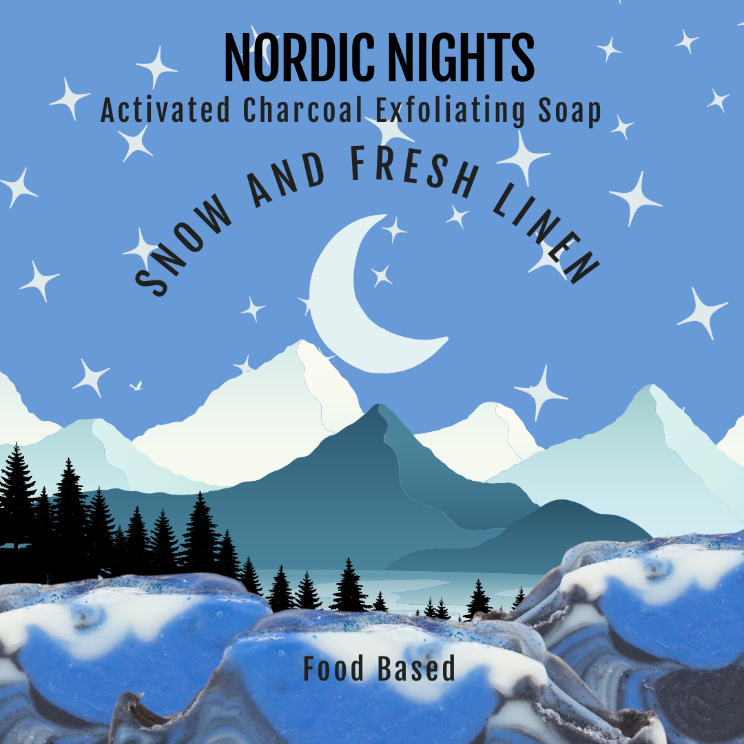 Nordic Nights - Snow and Fresh Linen Signature Soap, Birds of Valhalla, Signature Soap, Birds of Valhalla