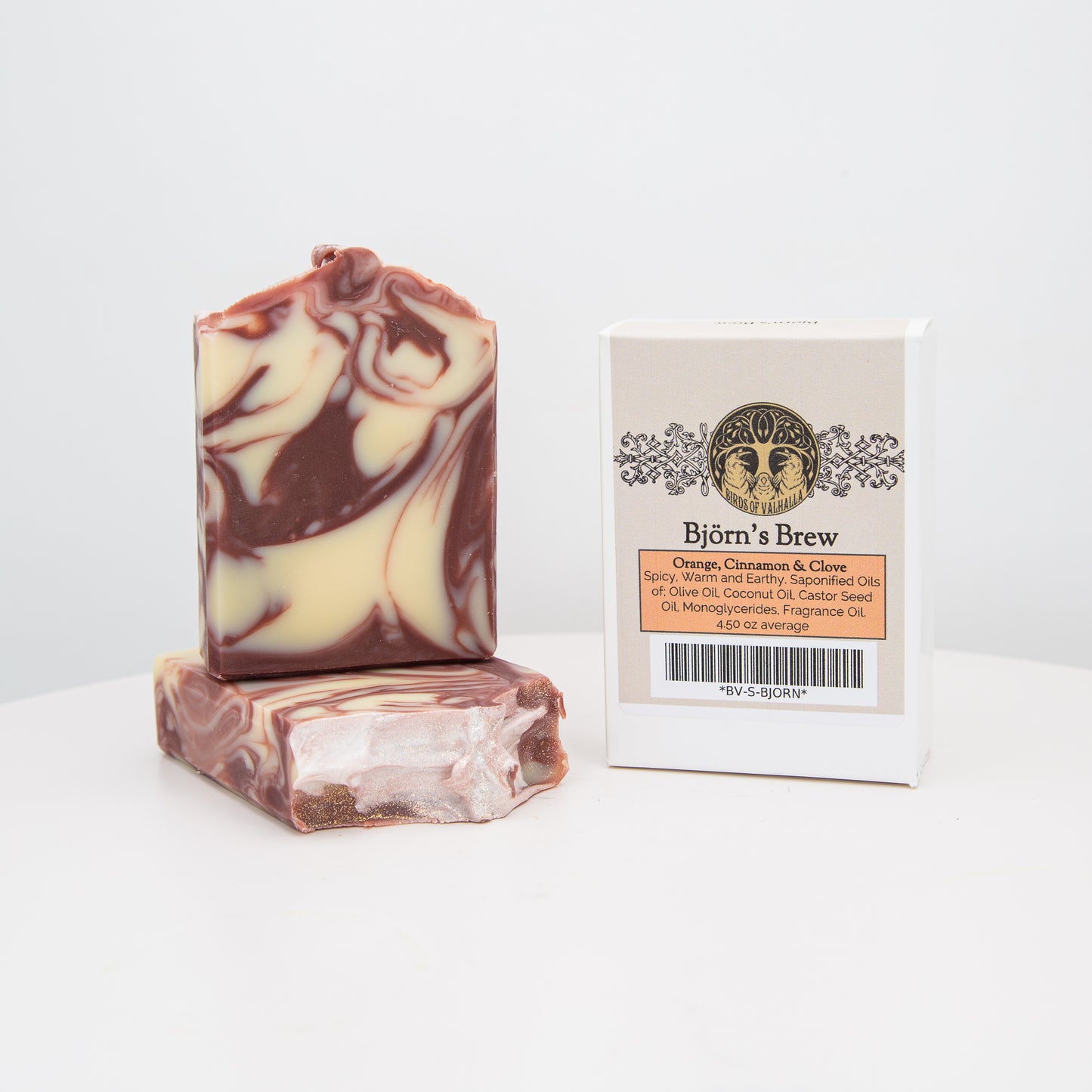 Björn’s Brew - Orange, Cinnamon & Clove Signature Soap, Birds of Valhalla, Signature Soap, Birds of Valhalla