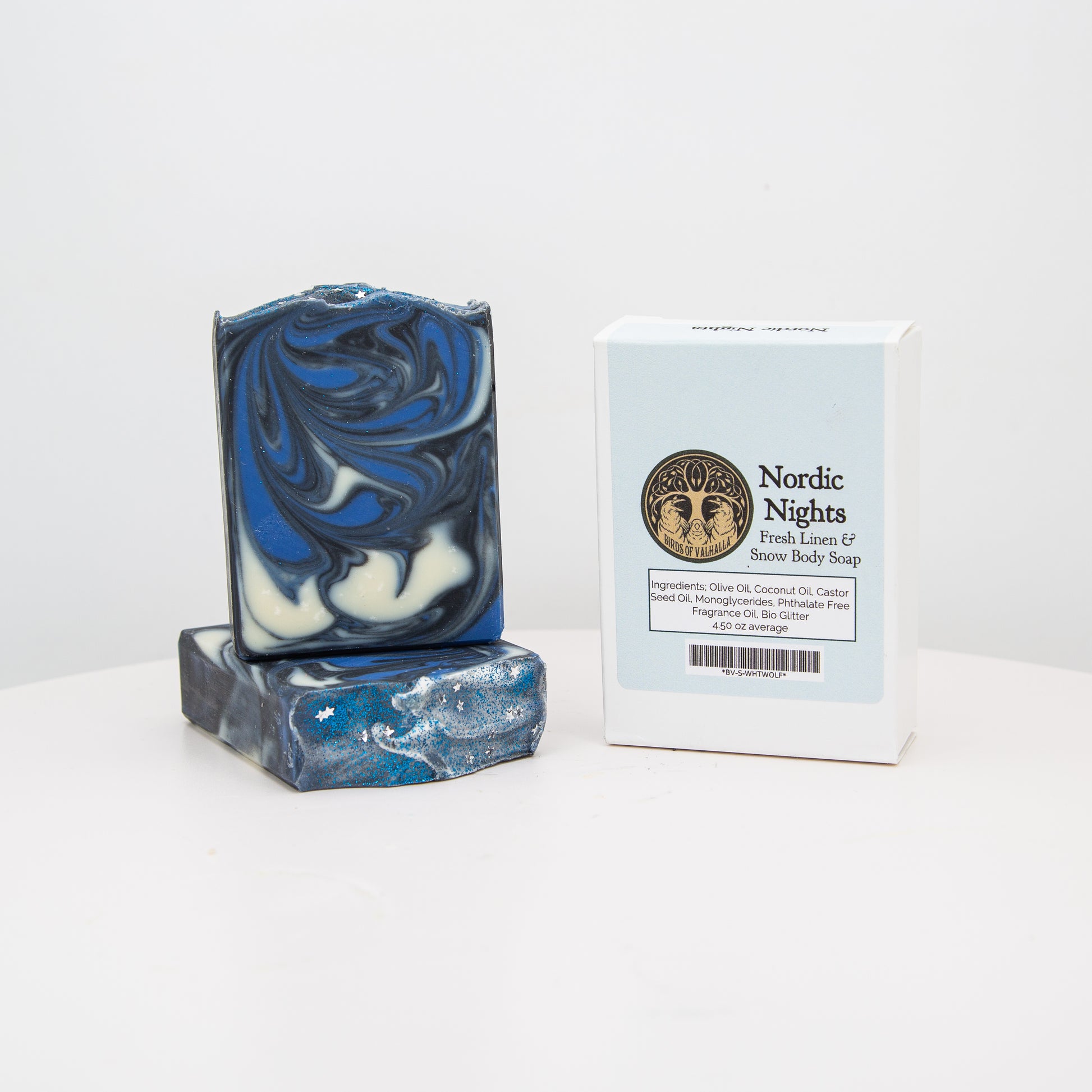 Nordic Nights - Snow and Fresh Linen, Birds of Valhalla, Signature Soap, Birds of Valhalla