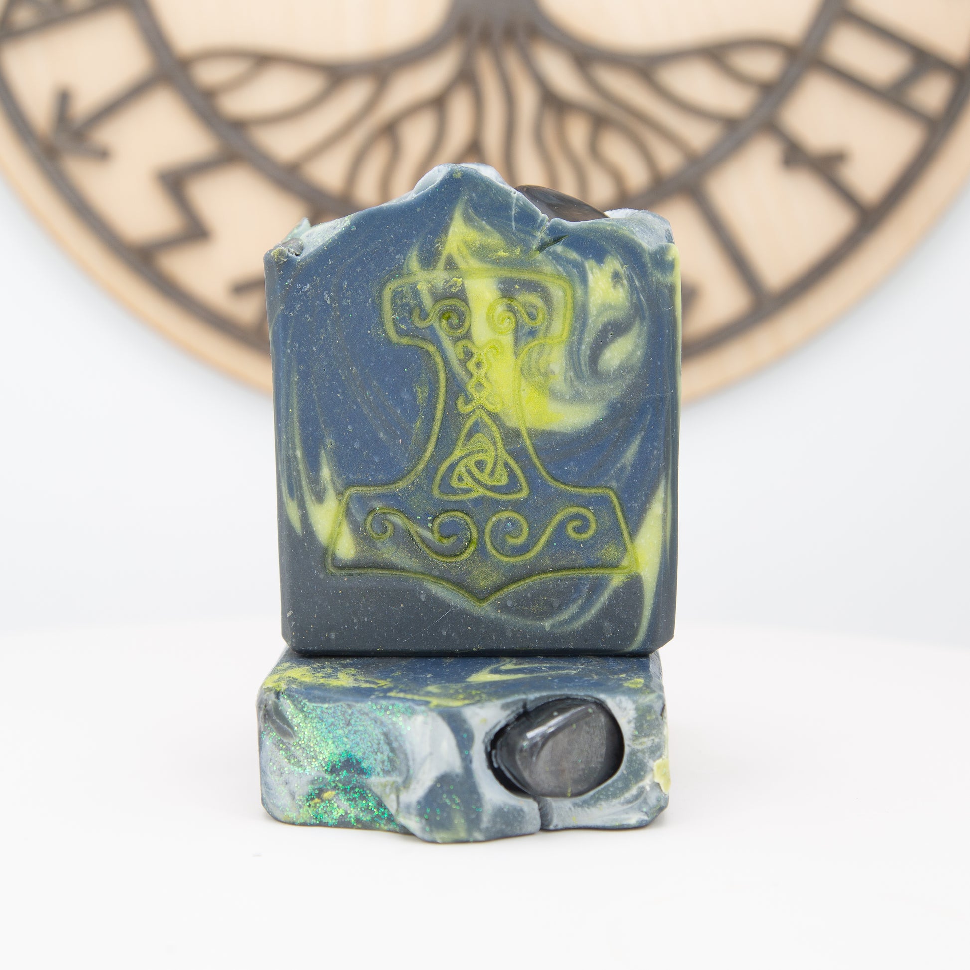 Norsestrology: Aries-Thor Crystal Soap, Birds of Valhalla, Astrology Soap, Birds of Valhalla