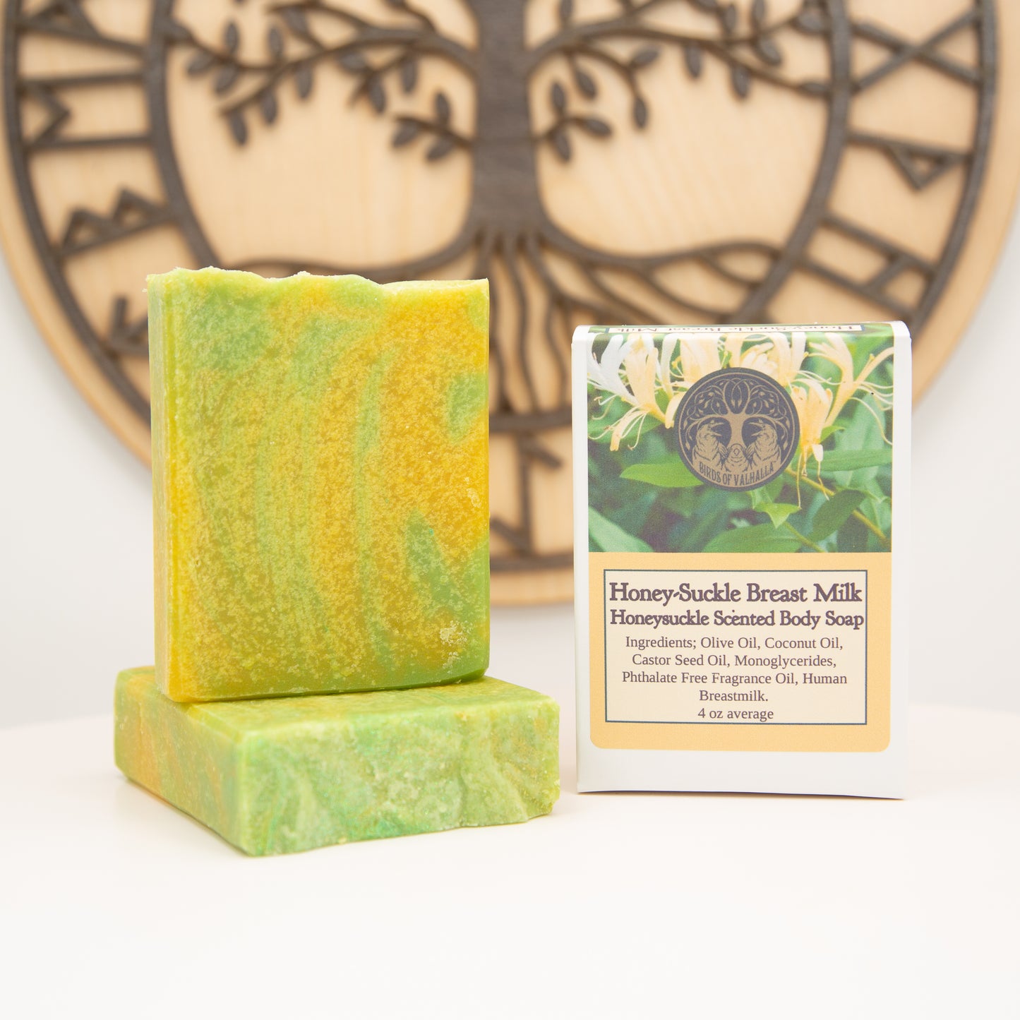 Honey-Suckle Breastmilk Soap, Birds of Valhalla, Breastmilk Soap, Birds of Valhalla