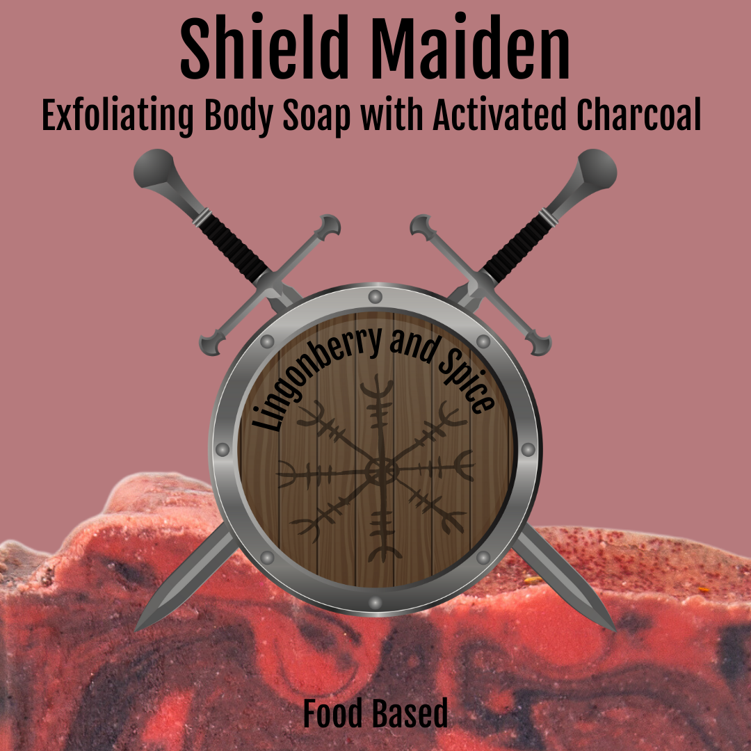 The Shield Maiden - Lingonberry and Spice Signature Soap - Coconut Free, Birds of Valhalla, Signature Soap, Birds of Valhalla