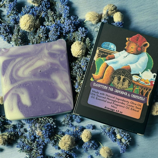 Sleepy Time Tea - May Florals Collection, Birds of Valhalla, Bar Soap, Birds of Valhalla