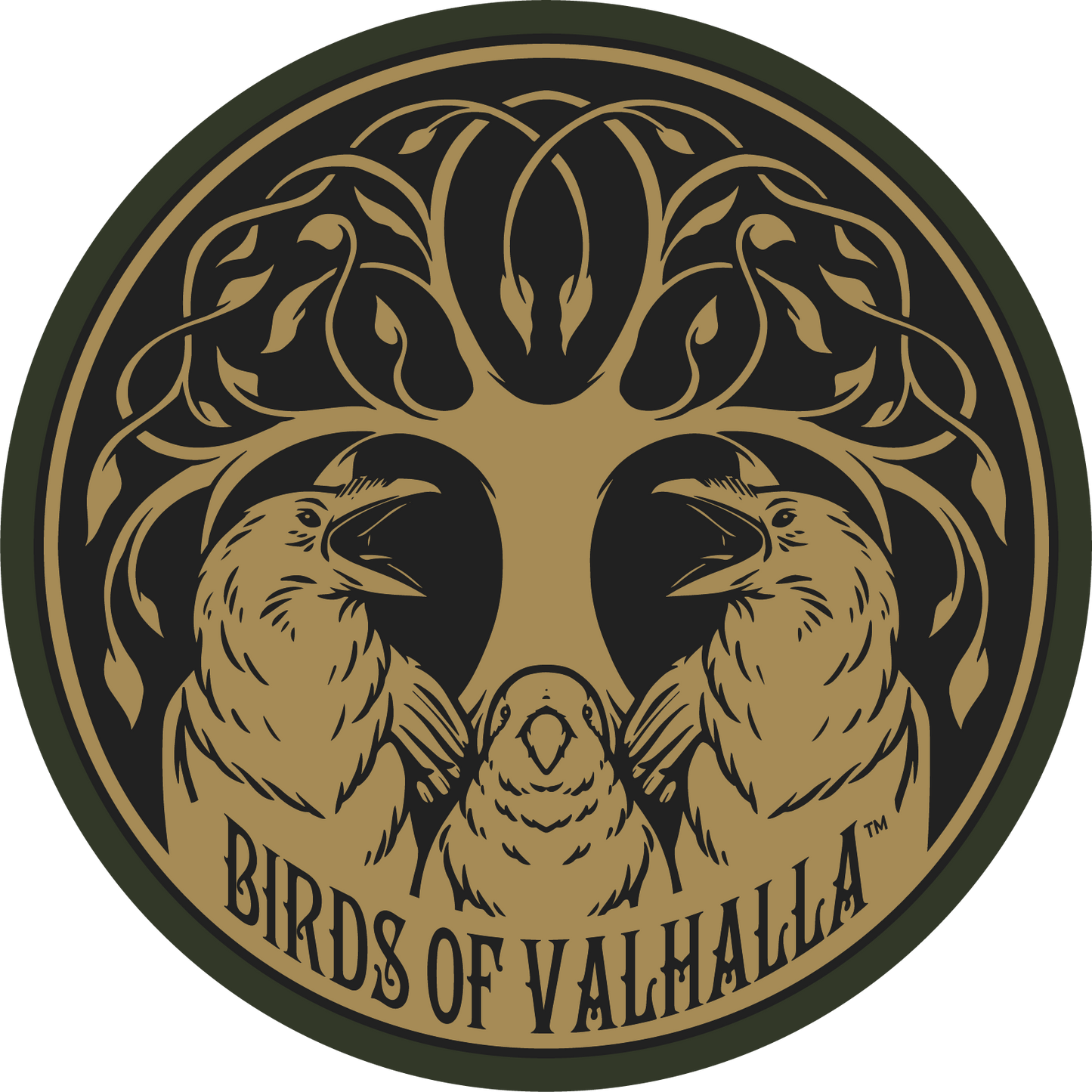 Sticker, 4x4 Birds of Valhalla Logo, Birds of Valhalla, , Birds of Valhalla