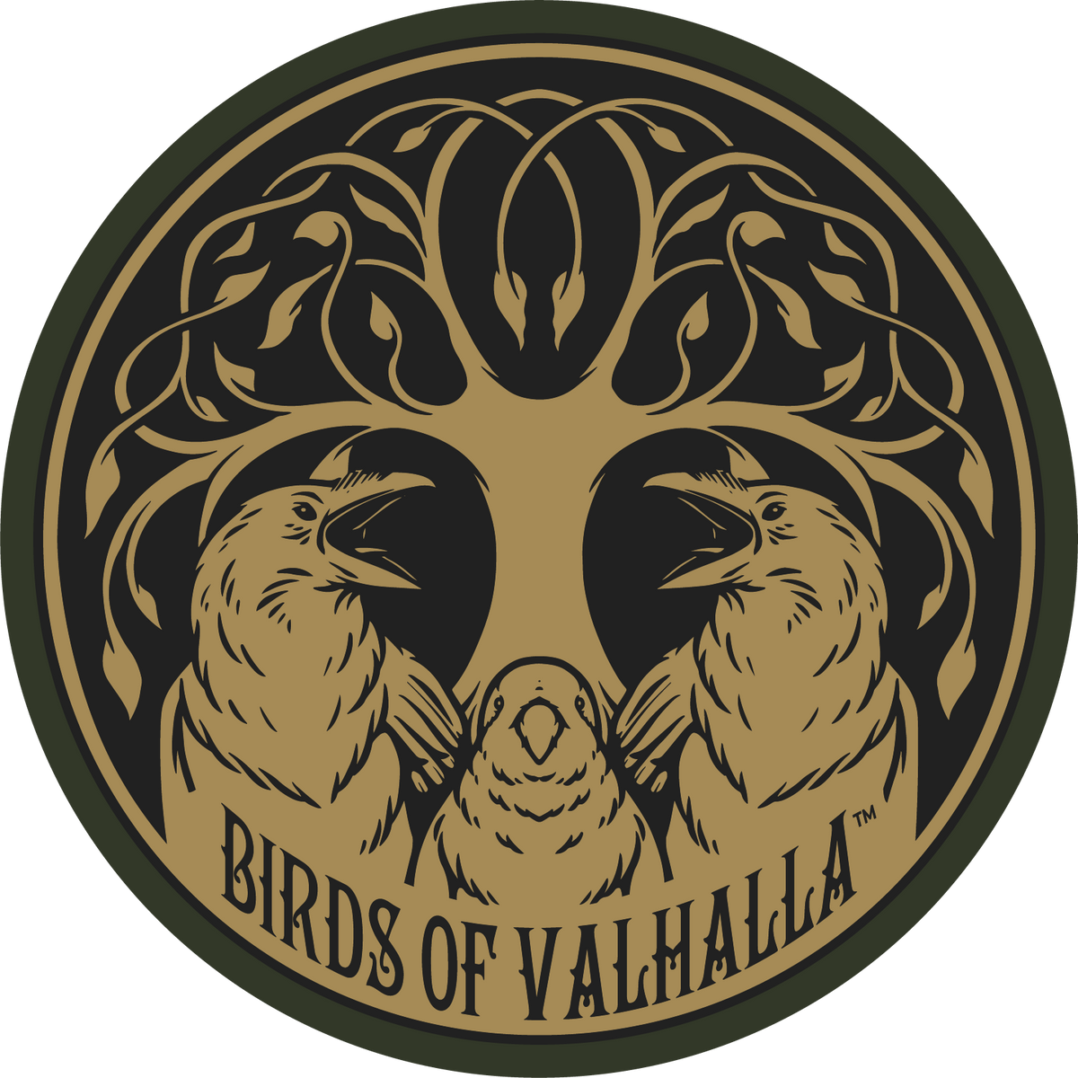 Sticker, 4x4 Birds of Valhalla Logo, Birds of Valhalla, , Birds of Valhalla