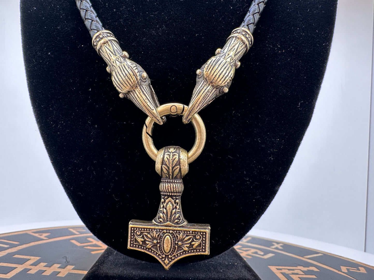 Heavy Duty Raven Mjolnirs (Thor’s Hammer) Necklace, Birds of Valhalla, Jewelry, Birds of Valhalla