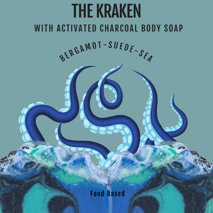 The Kraken - Bergamot, Suede & Sea Signature Soap, Birds of Valhalla, Signature Soap, Birds of Valhalla