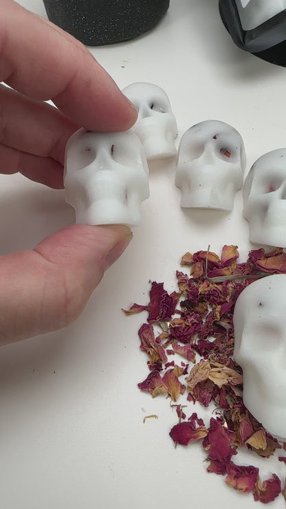 4 Pack of Wax Melt Skulls, Long Lasting Home Fragrance